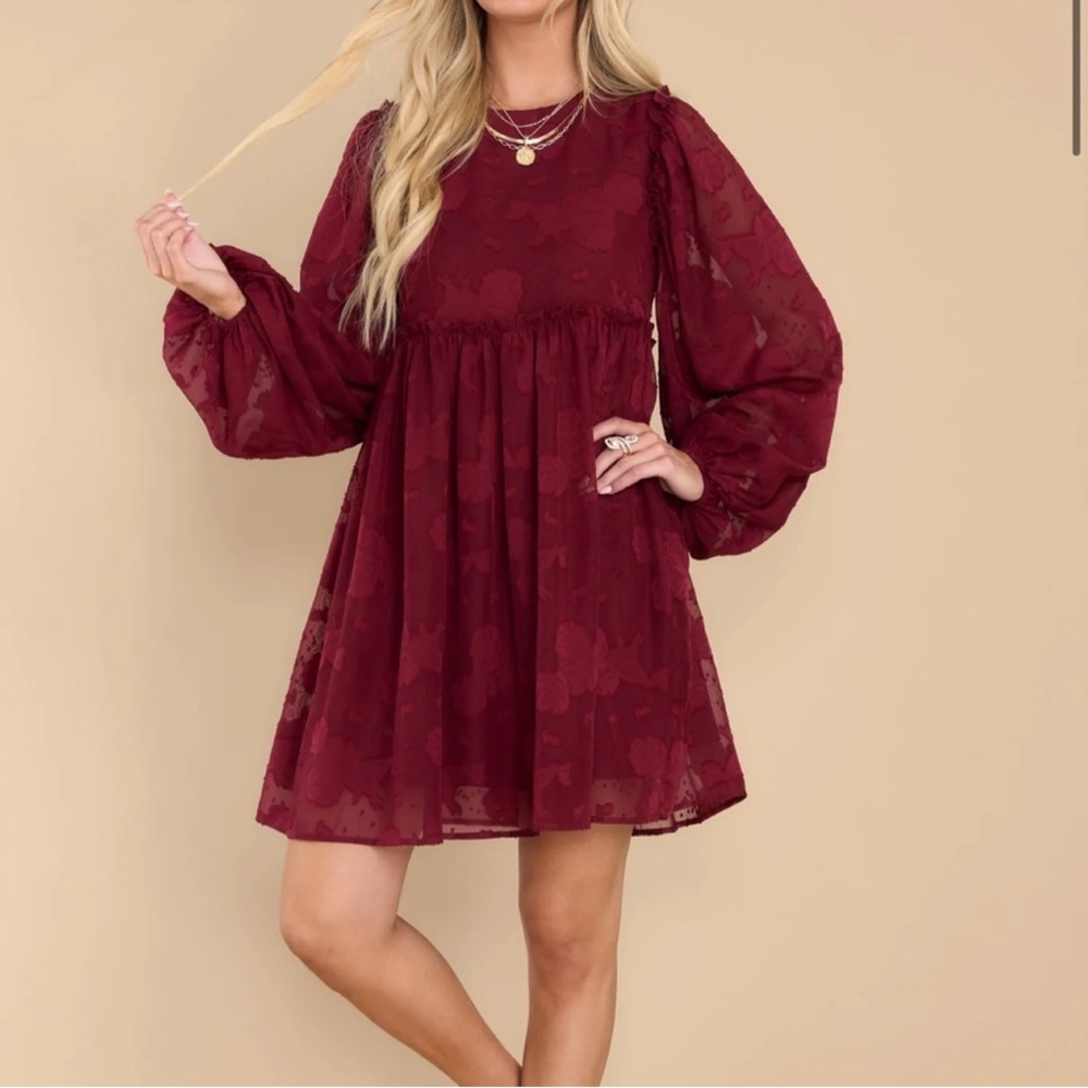 Brand new Red Dress Boutique Till Love Gives Cranberry Dress